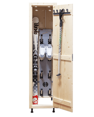 Ski cabinets and lockers